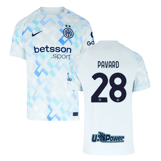 Benjamin Pavard #28 Inter Milan 2025-26 Away Match Jersey – White