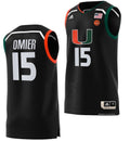Bensley Joseph Jersey Miami Hurricanes College Basketball Swingman Black #15
