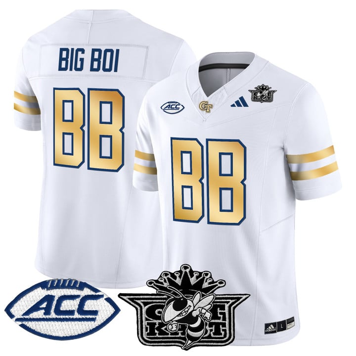 Big Boi Jersey #BB Outkast Georgia Tech Yellow Jackets 2025 Stitched