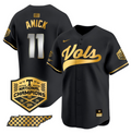 Billy Amick Jersey #11 Tennessee Vols 2024 Champions Stitched Black Gold