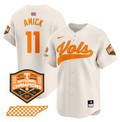 Billy Amick Jersey #11 Tennessee Vols 2024 Champions Stitched Cream