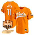 Billy Amick Jersey #11 Tennessee Vols 2024 Champions Stitched Orange