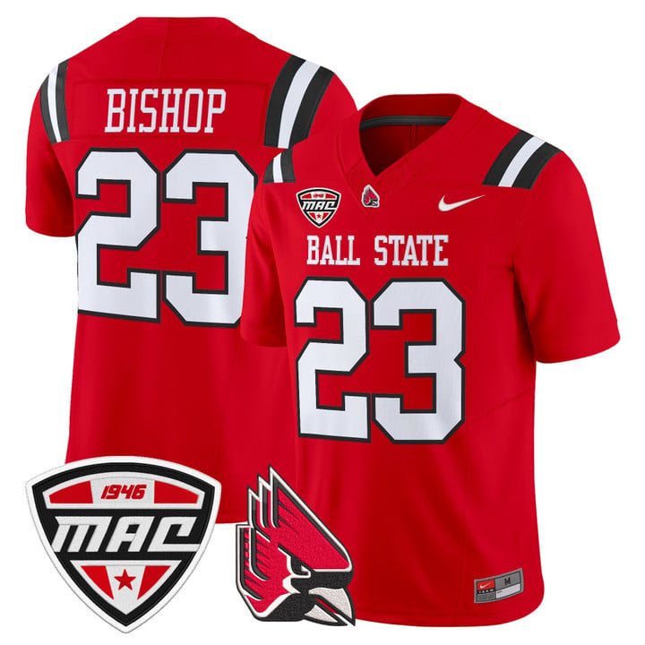 Blaine Bishop Jersey #23 Ball State Cardinals 2025 Limited Stitched