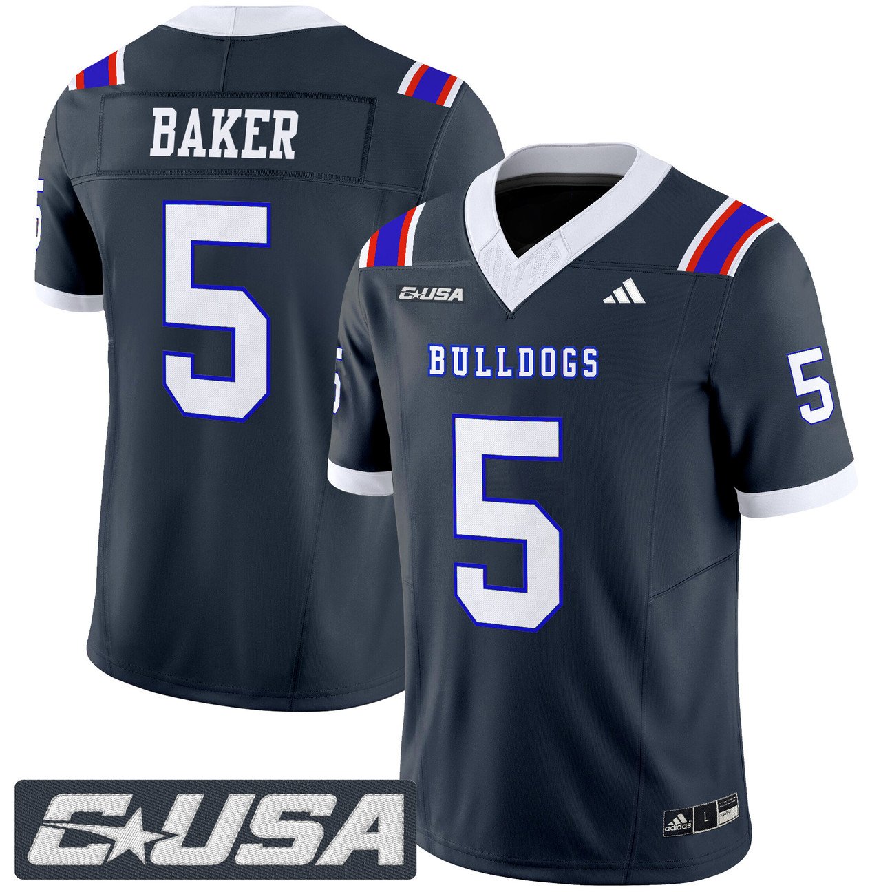Blake Baker Jersey #5 Louisiana Tech Bulldogs 2025 Limited Stitched