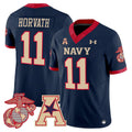 Blake Horvath Jersey #11 Navy Midshipmen Vapor USMC Premier Stitched