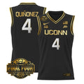 Blanca Quiñonez Jersey #4 UConn Huskies 2026 Final Four Stitched Black Gold