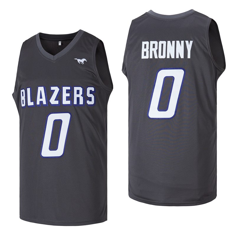Blazers #0 Bronny Basketball Jersey Black