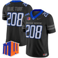 Blue Turf Jersey #208 Boise State Broncos 2025 Vapor Stitched