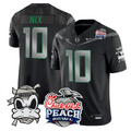 Bo Nix Jersey #10 Oregon Ducks Mummy Duck 2026 Peach Bowl Stitched Black