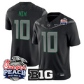 Bo Nix Jersey #10 Oregon Ducks 2026 Peach Bowl Patch Limited Stitched