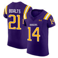Boalts Jersey #14 Badgers Purple All Stitched