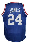 Bobby Jones Jersey #24 Denver Aba Retro Basketball New Sewn Blue