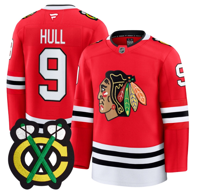 Bobby Hull Jersey #9 Chicago Blackhawks Premium All Stitched