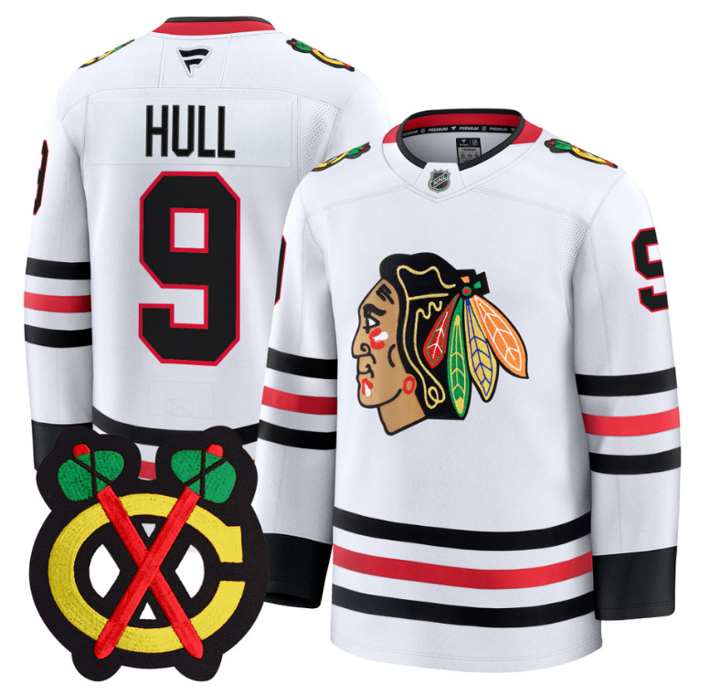 Bobby Hull Jersey #9 Chicago Blackhawks Premium All Stitched