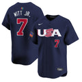Bobby Witt Jr Jersey #7 Projected Team USA World Baseball Classic 2023 Style 2026 Roster