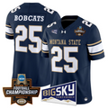 Bobcats Jersey #25 Montana State Bobcats 2026 Football Championship Navy