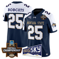 Bobcats Jersey #25 Montana State Bobcats 2026 Football Championship Navy Alternate