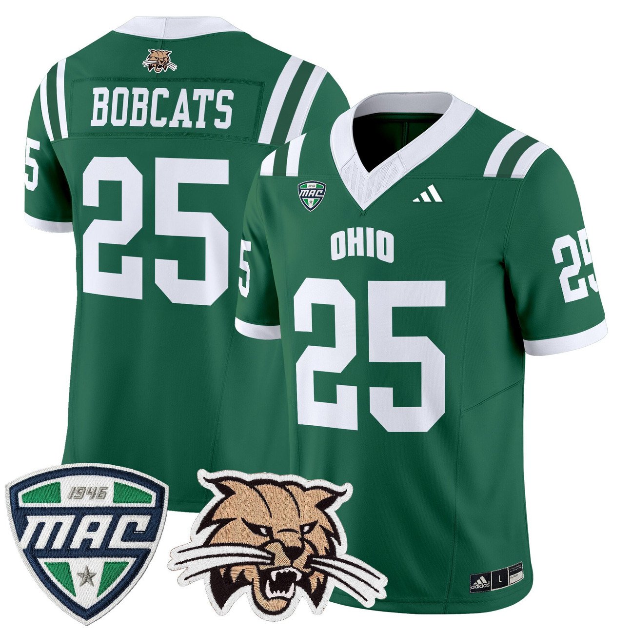 Bobcats Jersey #25 Ohio Bobcats 2025 Vapor Limited Stitched