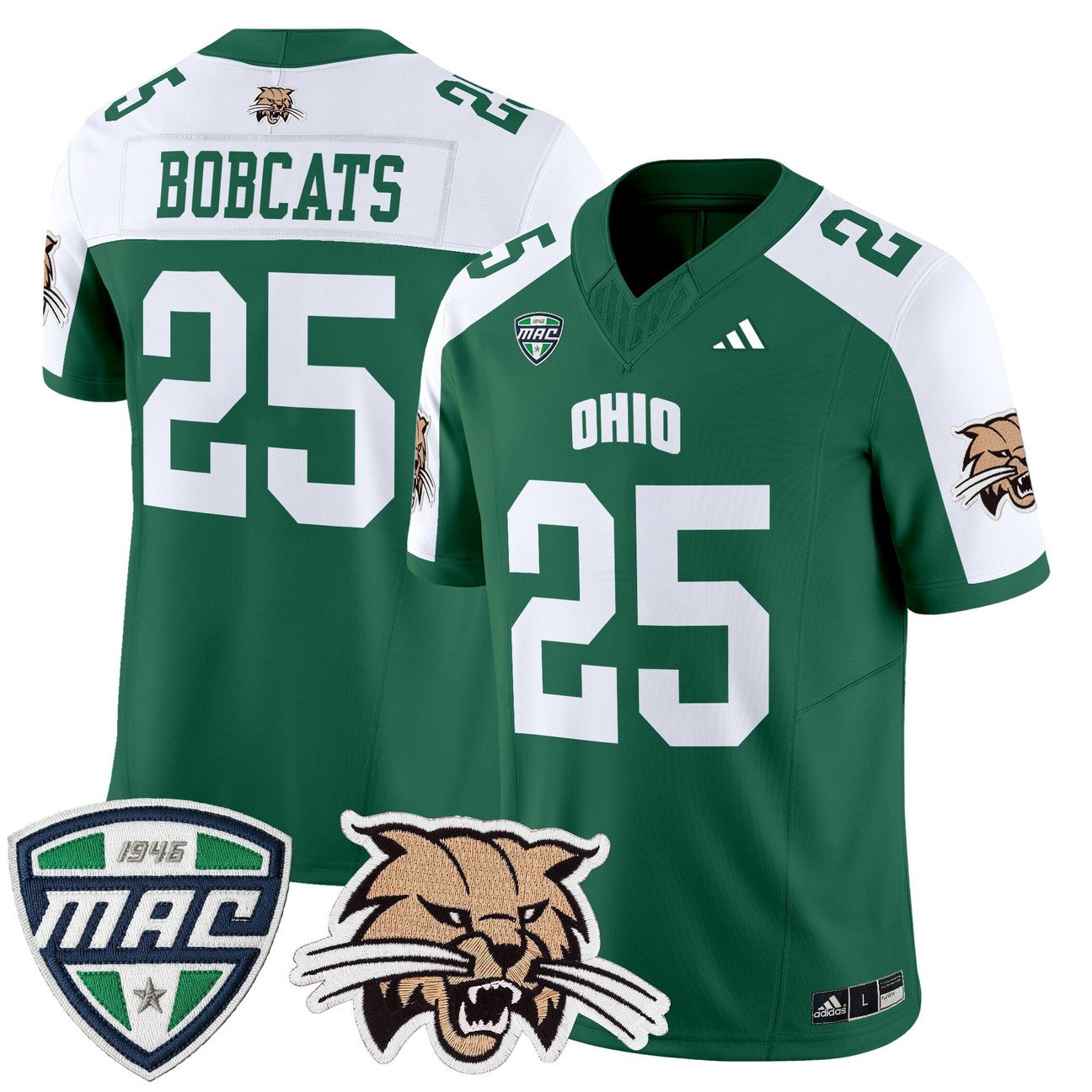 Bobcats Jersey #25 Ohio Bobcats 2025 Vapor Limited Stitched