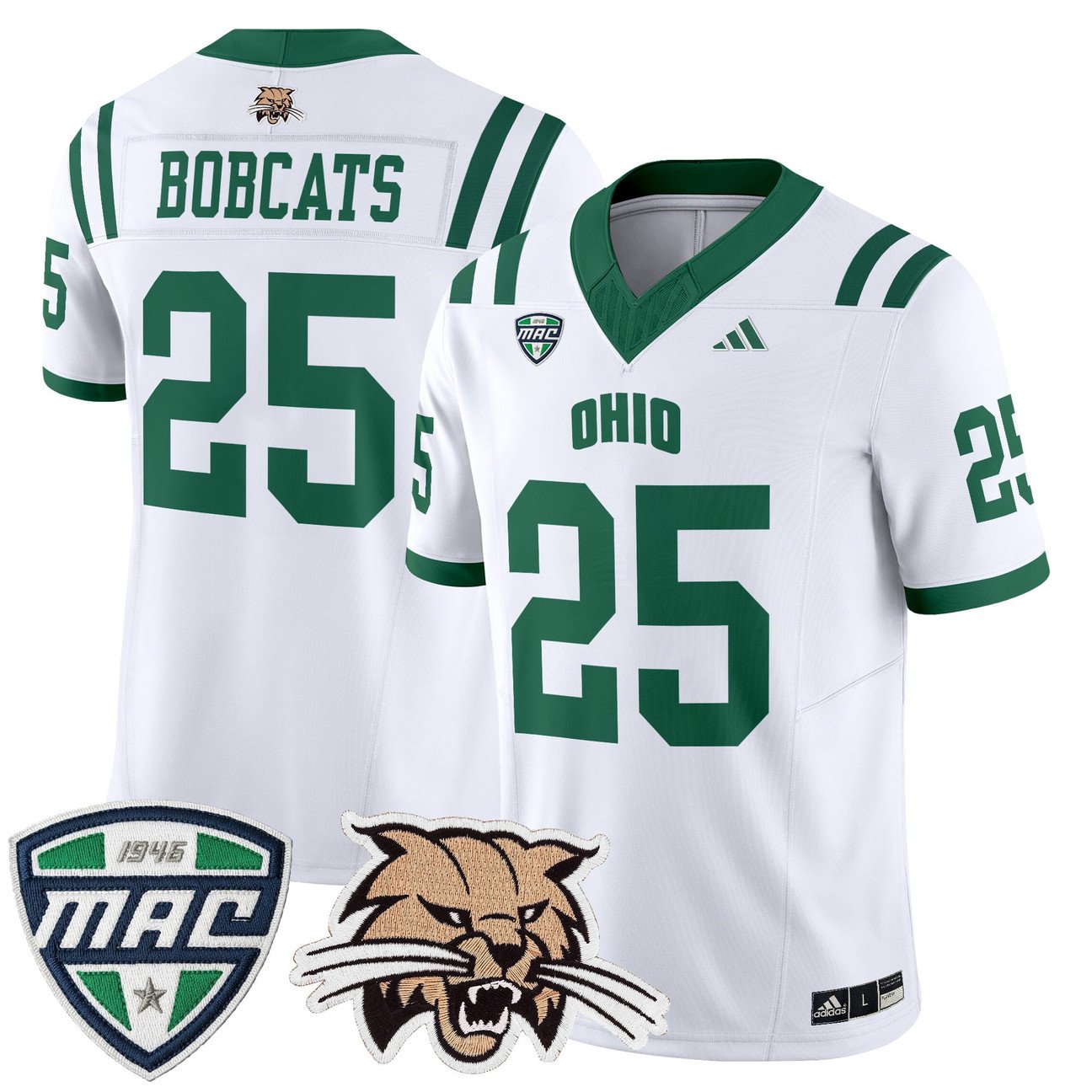 Bobcats Jersey #25 Ohio Bobcats 2025 Vapor Limited Stitched