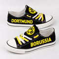 Borussia Dortmund Low Top Canvas Sport Sneakers Shoes For Men Women Fans