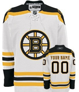 Boston Bruins Customized White Jersey Stitched