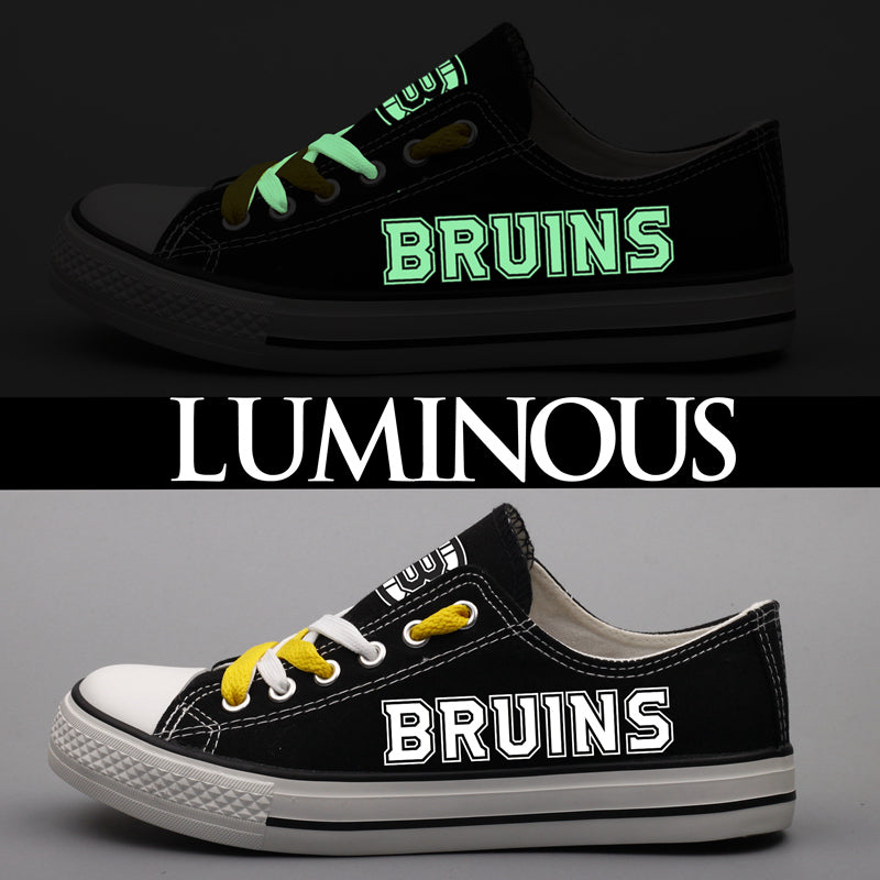 Boston Bruins Low Top Canvas Sport Sneakers Shoes For Men Women Fans