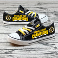 Boston Bruins  Low Top Canvas Sport Sneakers Shoes For Men Women Fans