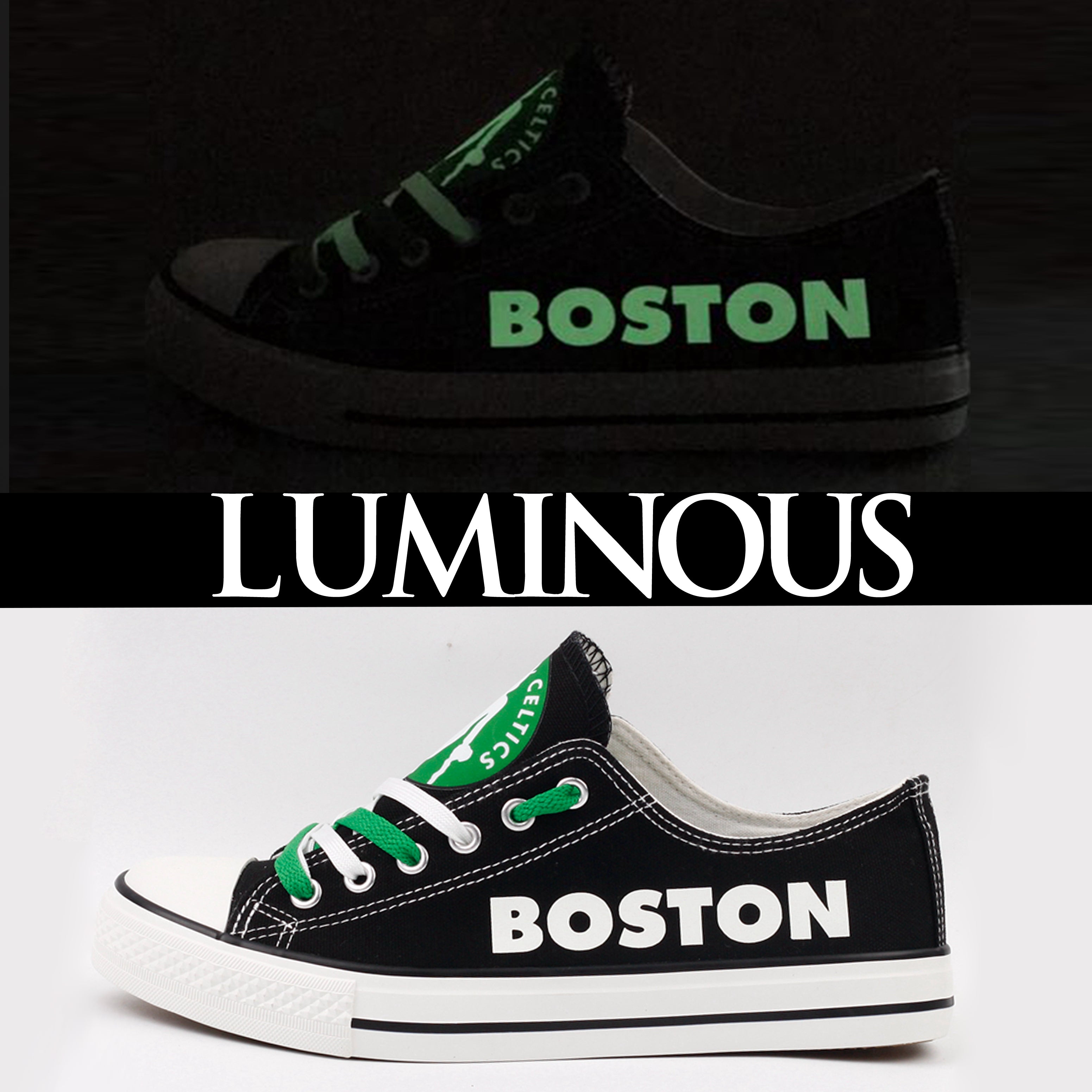 Boston Celtics Atlanta Hawks Sport Sneakers Shoes For Men Women Fans