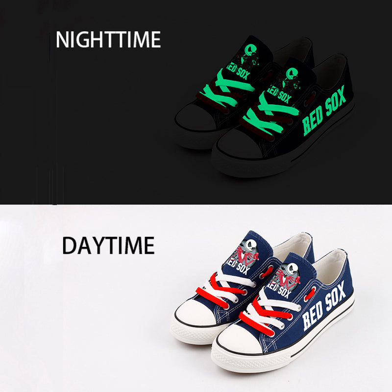 Boston Red Sox Limited Print Low Top Canvas Shoes Sport Sneakers For Men Women Fans
