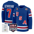 Brady Tkachuk Jersey #7 USA Olympic 250 Patch Hockey 2026 Stitched