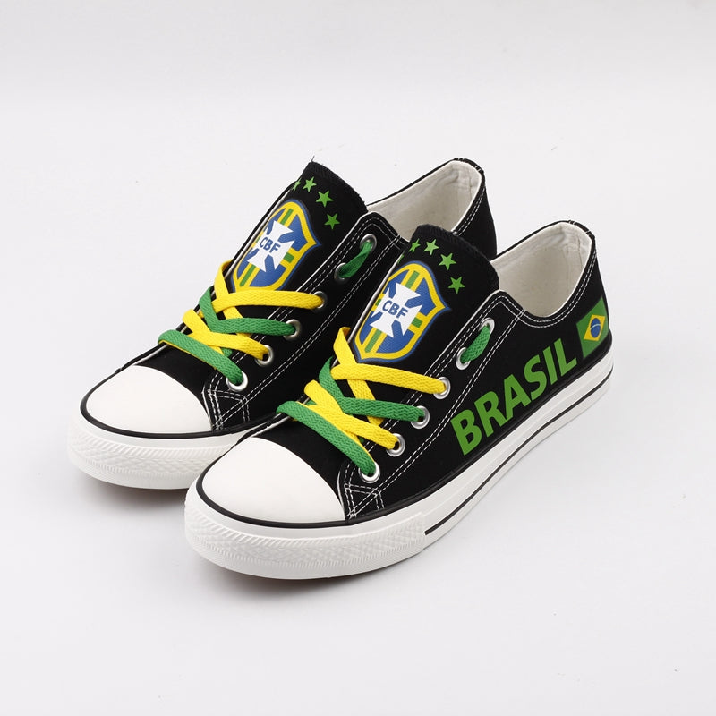 Brazil Low Top Canvas Sport Sneakers Shoes For Men Women Fans