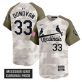 Brendan Donovan Jersey #33 St. Louis Cardinals 2025 Armed Forces Day Vapor Stitched