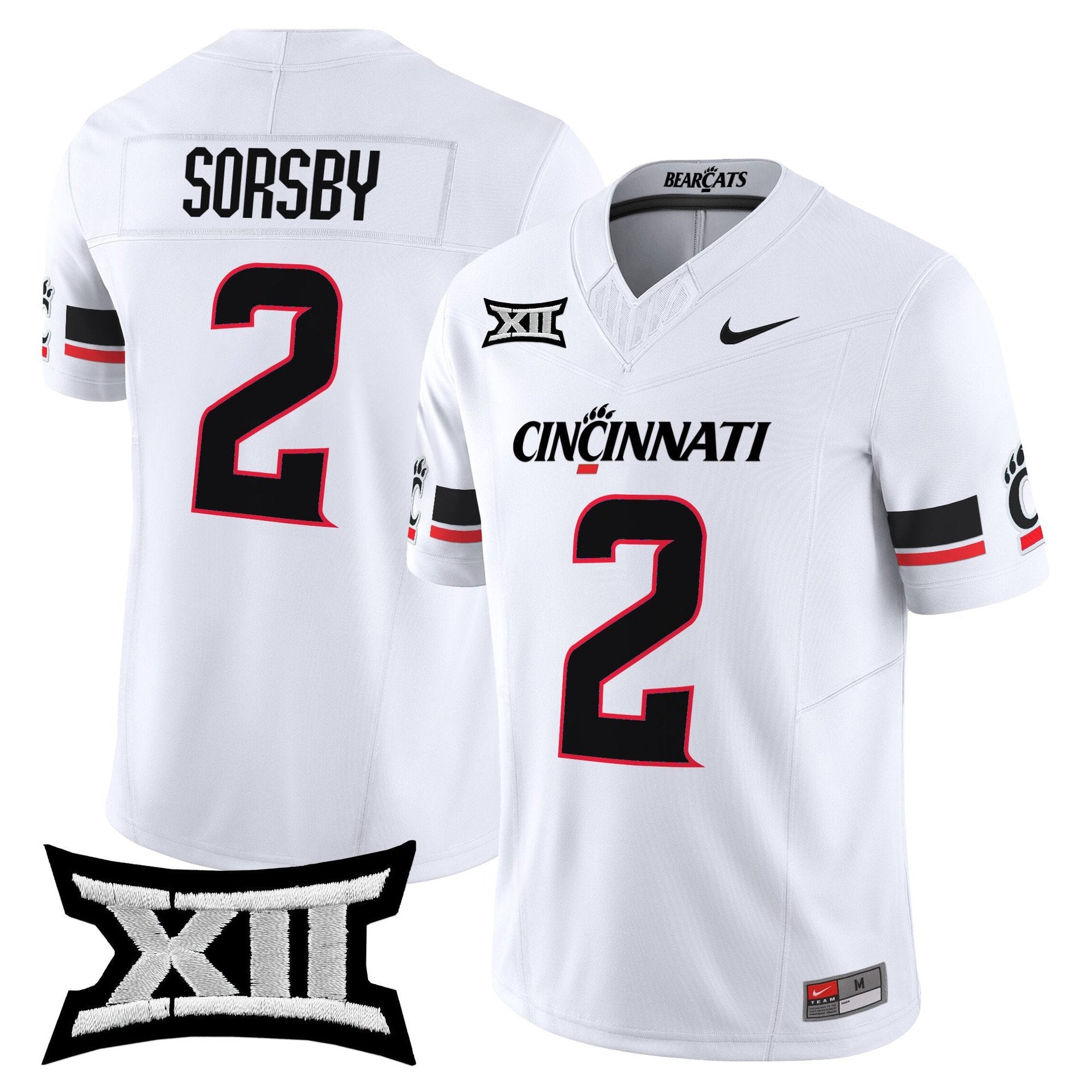 Brendan Sorsby Jersey #2 Cincinnati Bearcats 2025 Vapor Limited Stitched