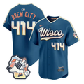 Brew City Jersey #414 Milwaukee Brewers 2026 City Connect Premier Stitched