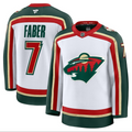 Brock Faber Jersey #7 Minnesota Wild 25th Anniversary 2026 Premium Stitched White