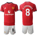Bruno Fernandes Jersey #8 Manchester United Red Home 2025-26 Soccer Suit