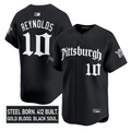 Bryan Reynolds Jersey #10 Pittsburgh Pirates Gothic Steel City Stitched