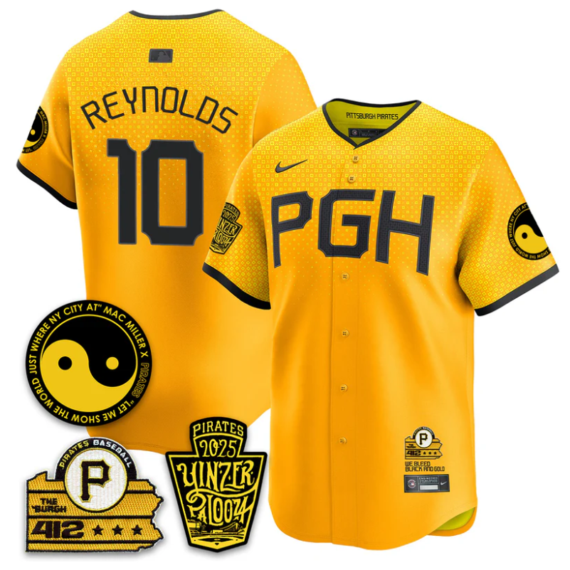 Bryan Reynolds Jersey #10 Pittsburgh Pirates Yinzerpalooza 2025