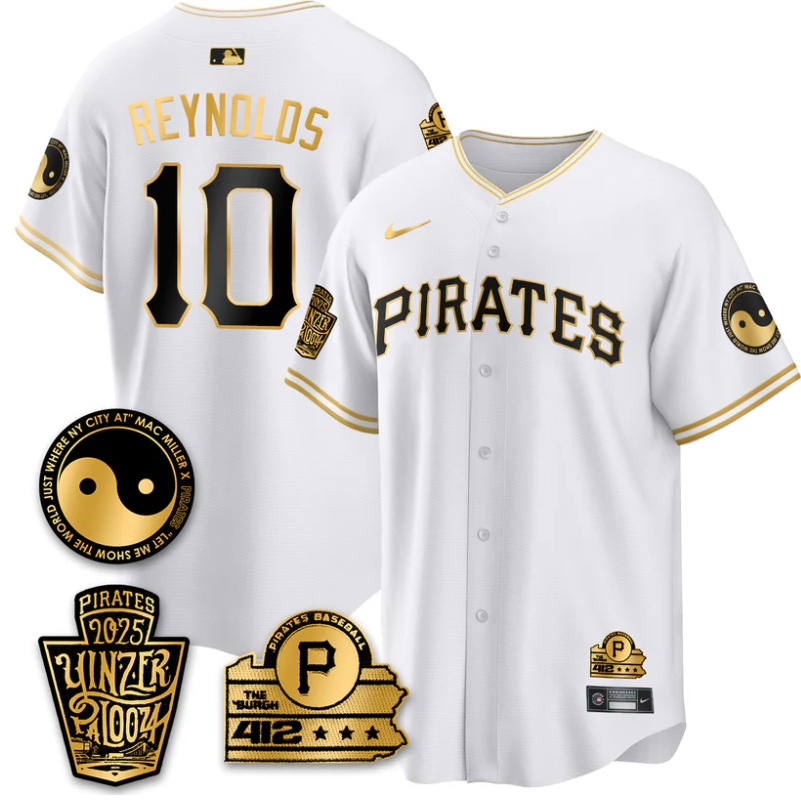Bryan Reynolds Jersey #10 Pittsburgh Pirates Yinzerpalooza 2025