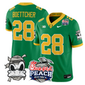 Bryce Boettcher Jersey #28 Oregon Ducks Mummy Duck 2026 Peach Bowl Green
