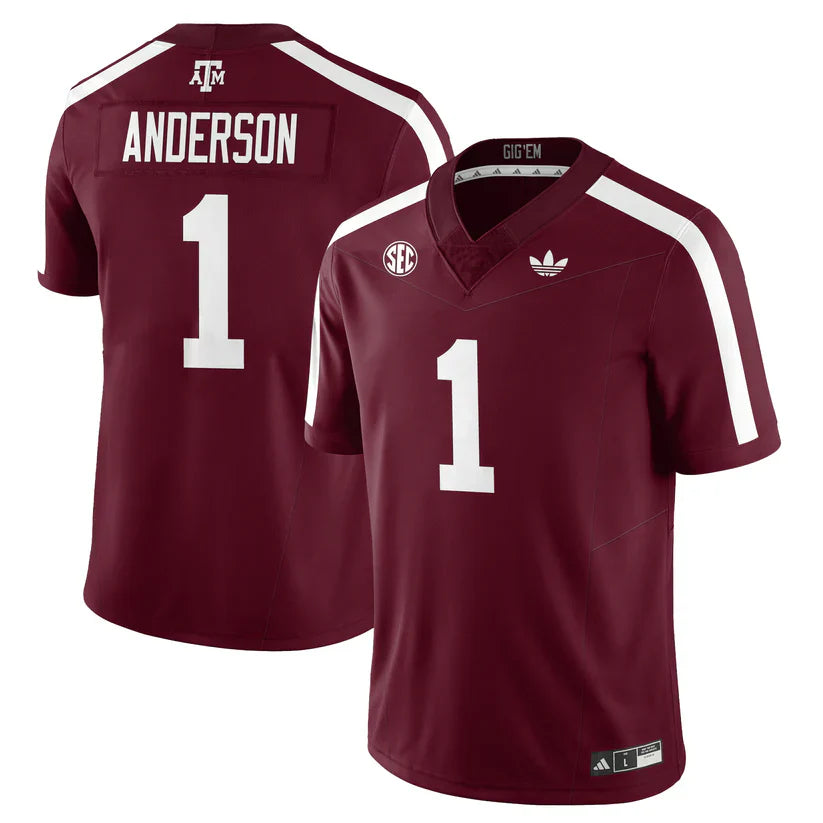 Bryce Anderson Jersey #1 Texas A&M Aggies 1975 Throwback Stitched