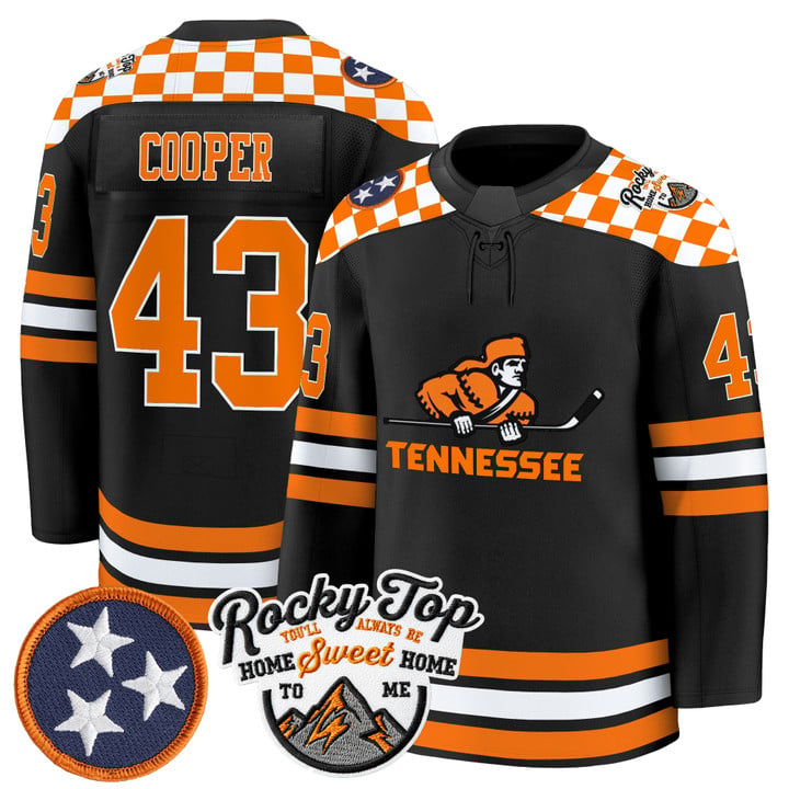 Bryce Cooper Jersey #43 Tennessee Volunteers 2025-26 Premium Stitched