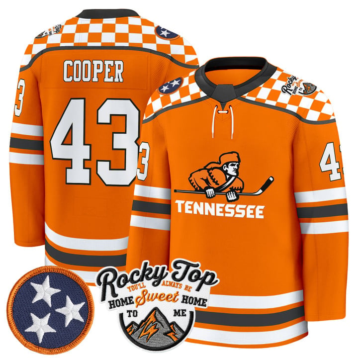 Bryce Cooper Jersey #43 Tennessee Volunteers 2025-26 Premium Stitched