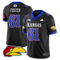Bryce Foster Jersey #61 Kansas Jayhawks Football 2025 Limited Stitched
