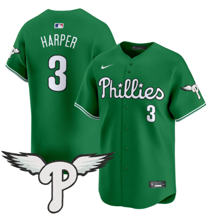 Bryce Harper Jersey #3 Philadelphia Phillies 2025 Vapor Premier Limited Stitched
