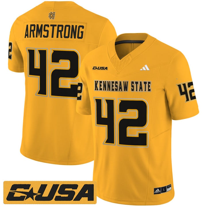 Bryson Armstrong Jersey #42 Kennesaw State Owls 2025 Vapor Stitched