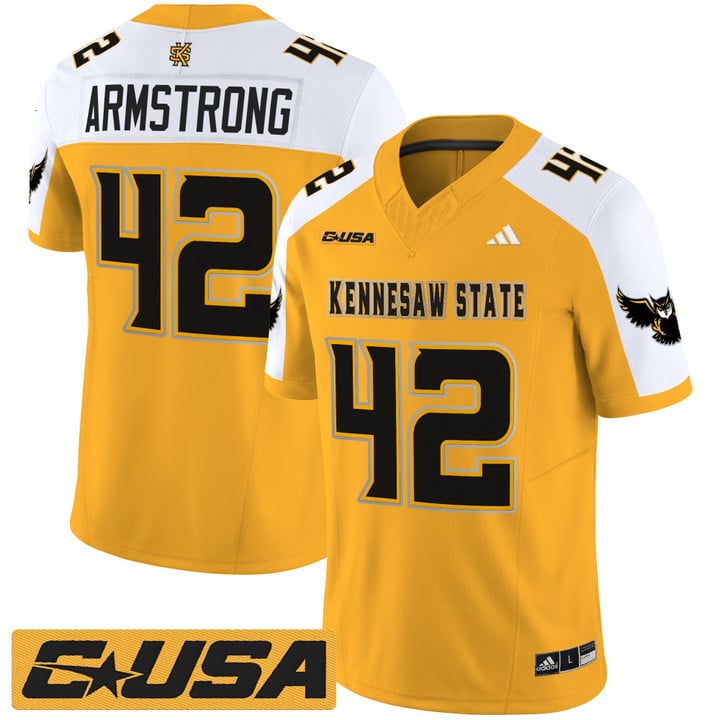 Bryson Armstrong Jersey #42 Kennesaw State Owls 2025 Vapor Stitched