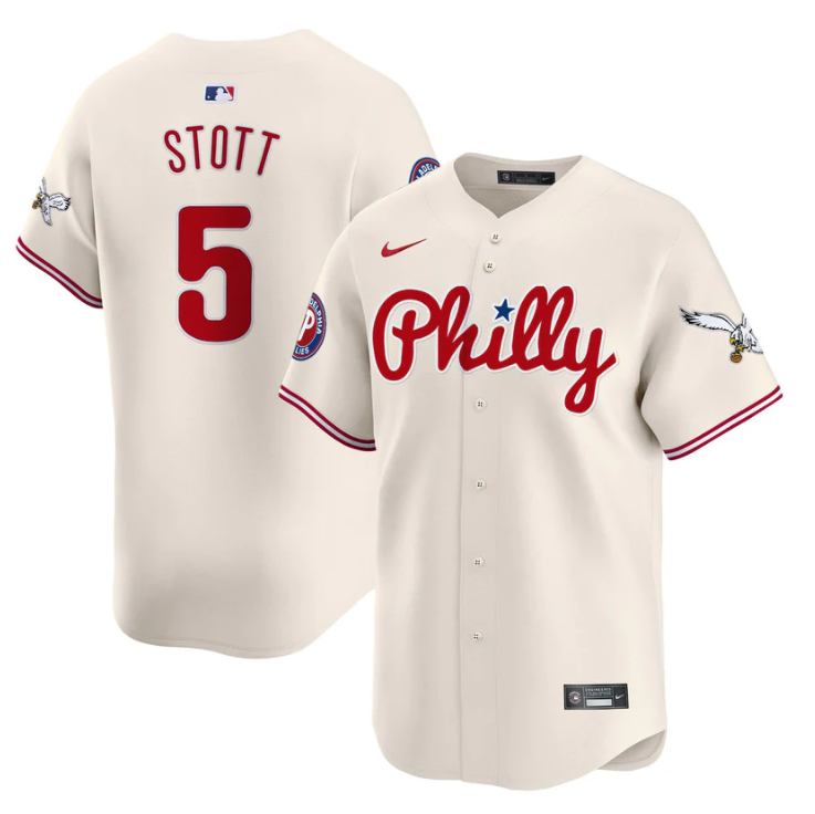 Bryson Stott Jersey #5 Phillies and Eagles Vapor Premier Limited Stitched
