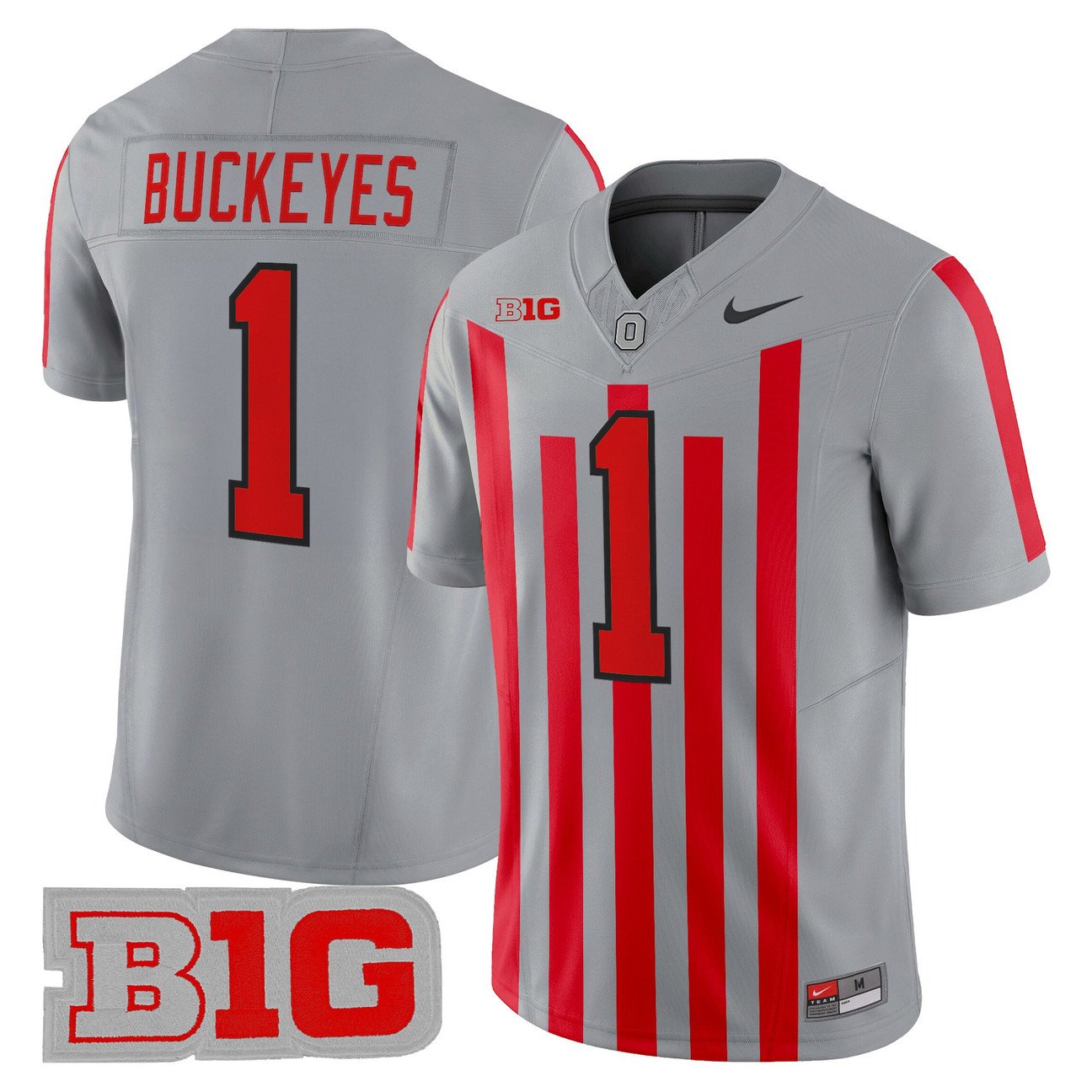 Buckeyes Jersey #1 Ohio State Buckeyes Throwback Vapor Limited Stitched